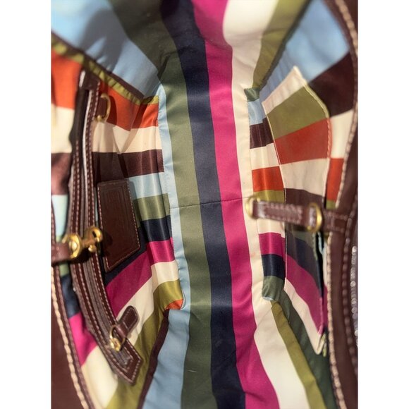 Coach 65th Anniversary Ergo Tote 11012 Brown Patent Calf Leather Shoulder Bag - Picture 8 of 9